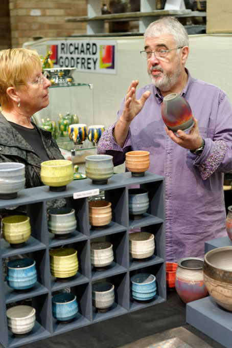 John Wheeldon at Oxford Ceramics Fair 2013
