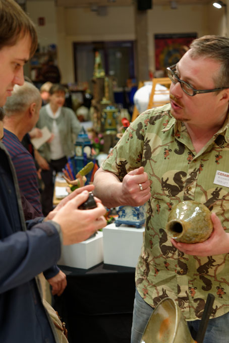 Richard Heeley at Oxford Ceramics Fair 2013