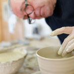 Jim Malone in 2013 - throwing a Chawan