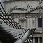 London, St Pauls and the Millenium Bridge