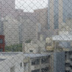 Tokyo: The rainy view from our 12th floor hotel window