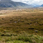 The valley between Cranstackie and Cnoc a’Mhadaidh