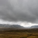 The valley between Cranstackie and Cnoc a’Mhadaidh