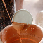 Nigel Lambert at work in his pottery in Gloucestershire 2014