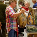 Paul Jackson at Oxford Ceramics Fair 2013