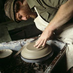 John Leach at Muchelney in 1982/3