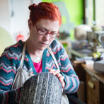 Ruth Waller of Waller Hewett, textile artists