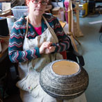 Ruth Waller of Waller Hewett, textile artists